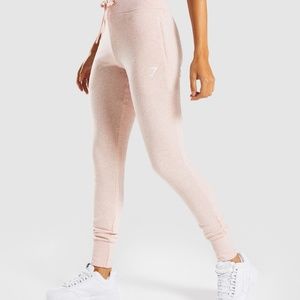 Gymshark High Waisted Joggers in Blush Nude